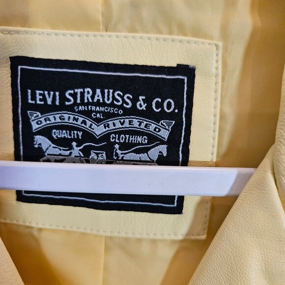 Levi Faux Leather Moto Jacket Size XL - Picture 2 of 15